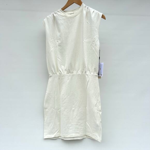 New Nation LTD Jac Muscle Tank Dress Porcelain Ivory White Shirt Mini Small - Picture 4 of 10